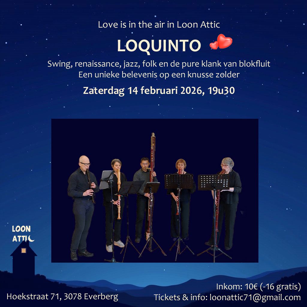 Flyer voor 'Love is in the air in Loon Attic'
